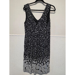 Women's Bisou Bisou‎ Dress Size 16 Black White Sleeveless
